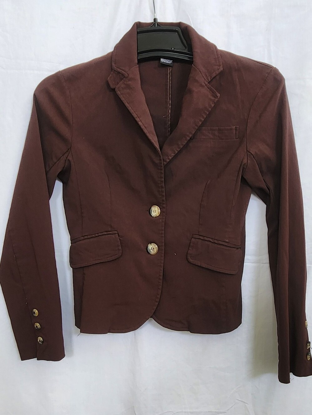 Brown Single-Breasted Blazer